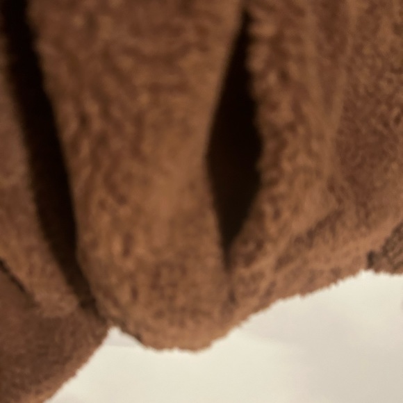 Urban Outfitters Brown Teddy Sherpa Jacket Woman’s M - Picture 5 of 7